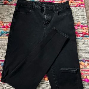 Black American eagle skinny jeans
